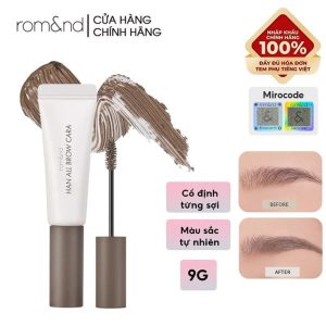 Mascara Chân Mày Romand Siêu Tự Nhiên, Bền Màu, Lâu Trôi Han All Brow Cara 9g